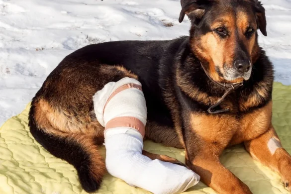 Собака с травмой передней лапы - причины, симптомы и методы лечения